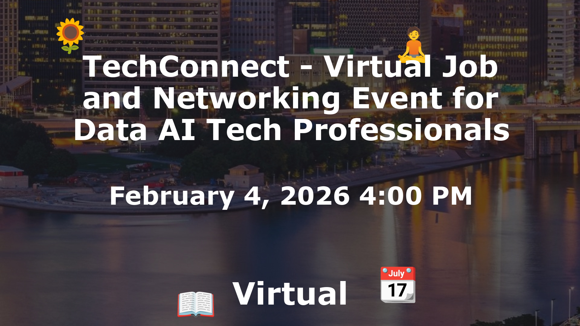 TechConnect - Virtual Job and Networking Event for Data AI Tech Professionals event image